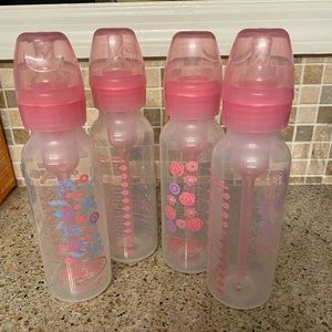 Pink Floral 8oz Dr. Browns Bottles (4pack)